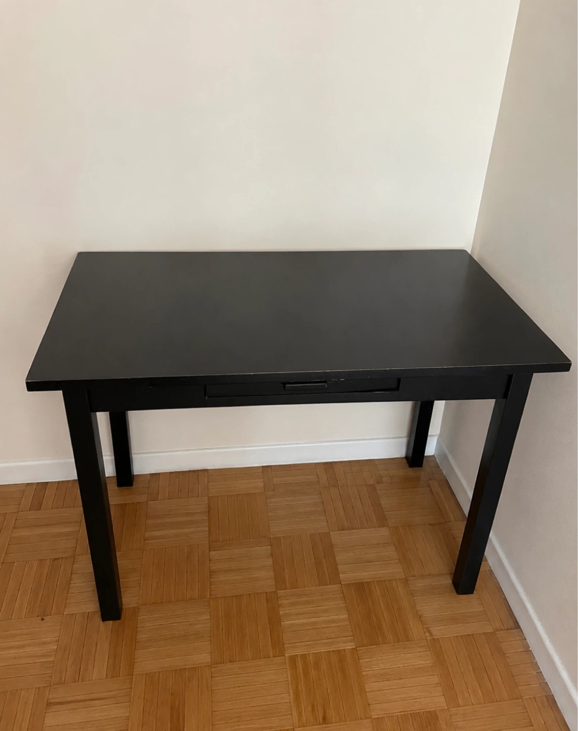 Black Desk with Drawer