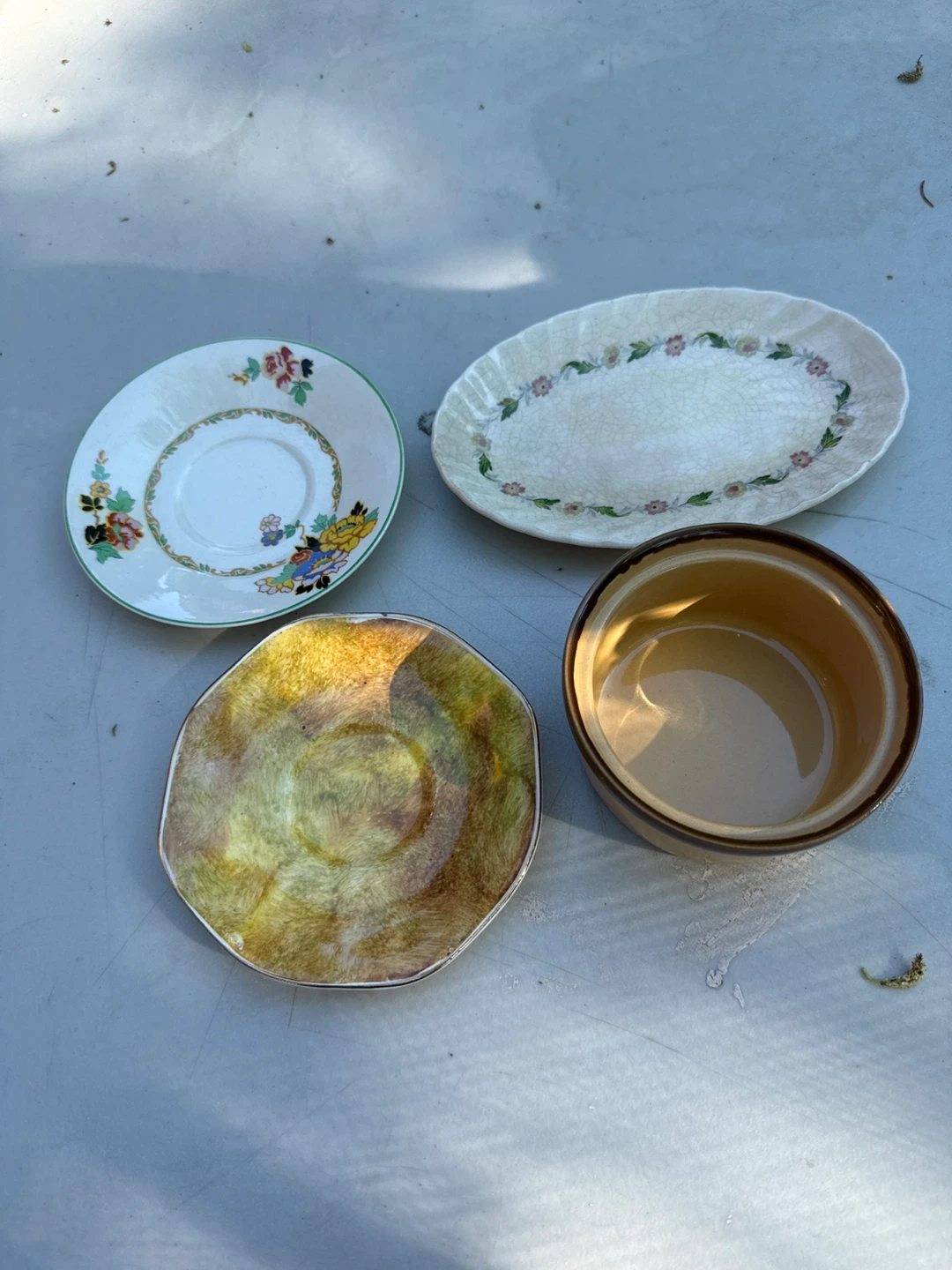 Assorted Vintage Small Plates and Bowl