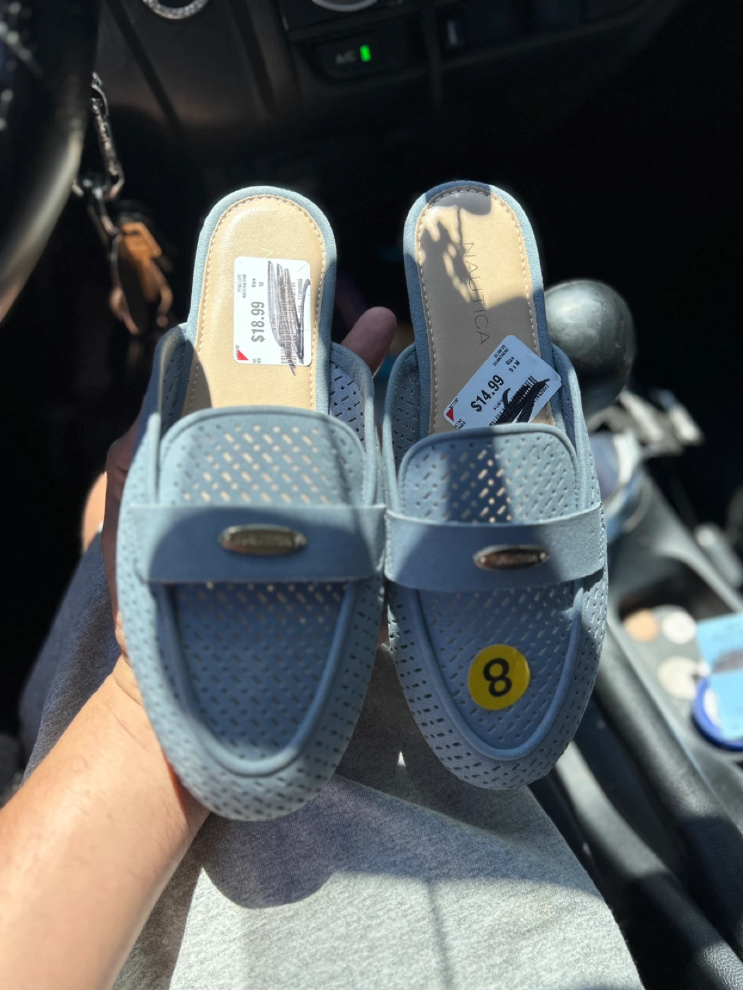 Nautica Women's Perforated Mule Flats