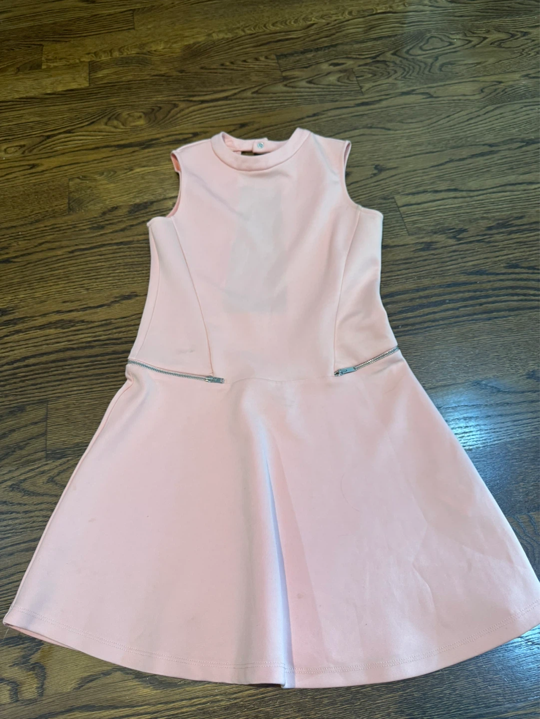Pink Zara Trafaluc Dress with Zipper Accents - Size S