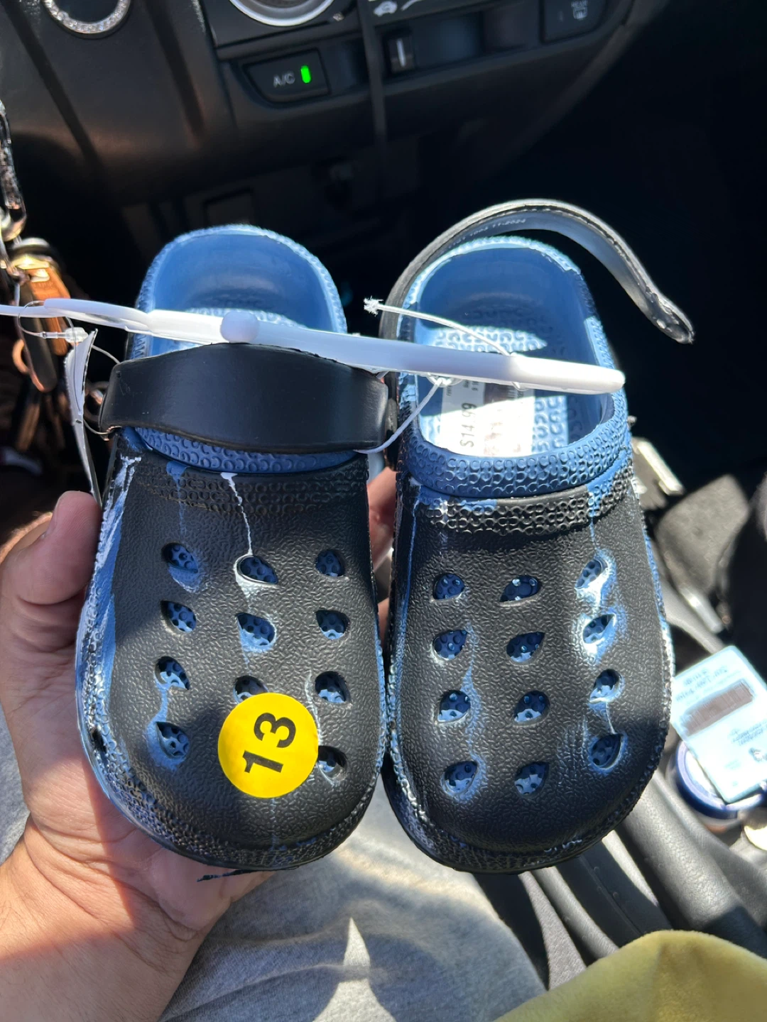 Crocs Kids Size 13 Clog Shoes Blue/Black