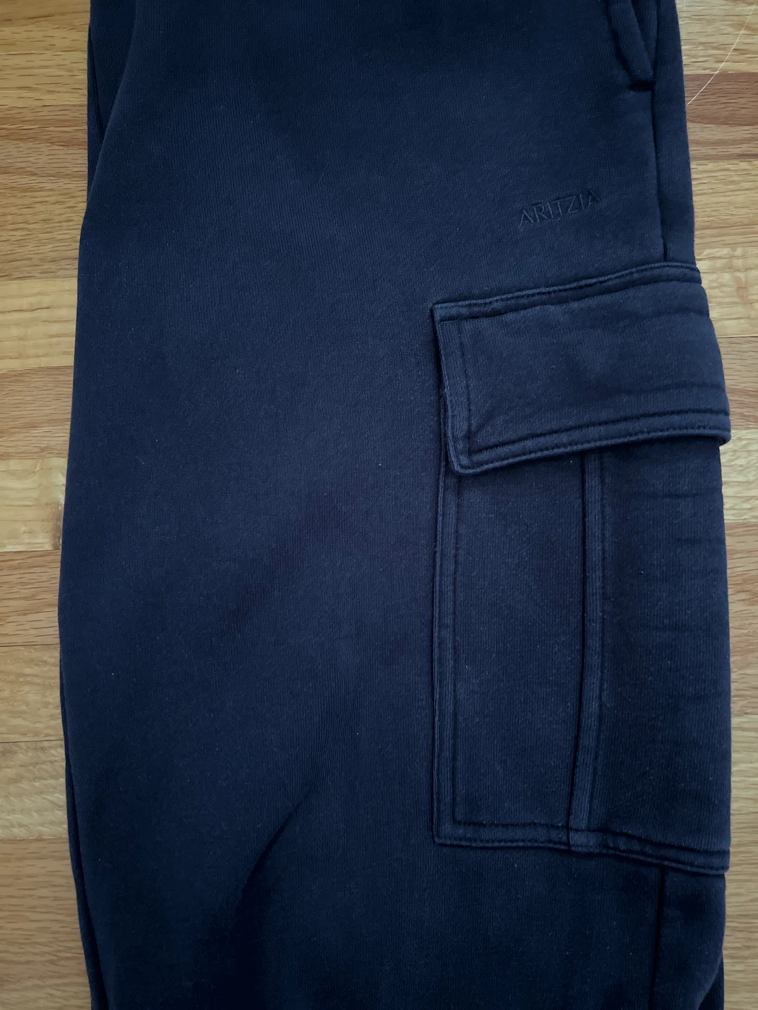 Aritzia Navy Blue Sweatfleece Cargo Sweats XS - photo 2