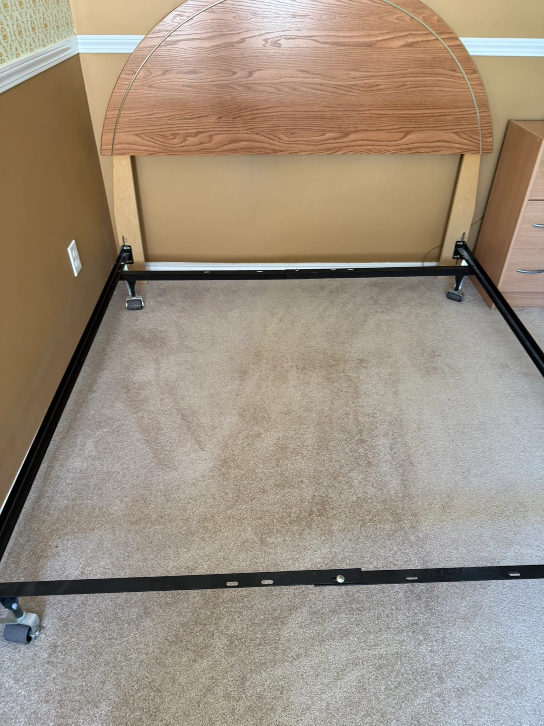 Wooden Headboard Bed Frame