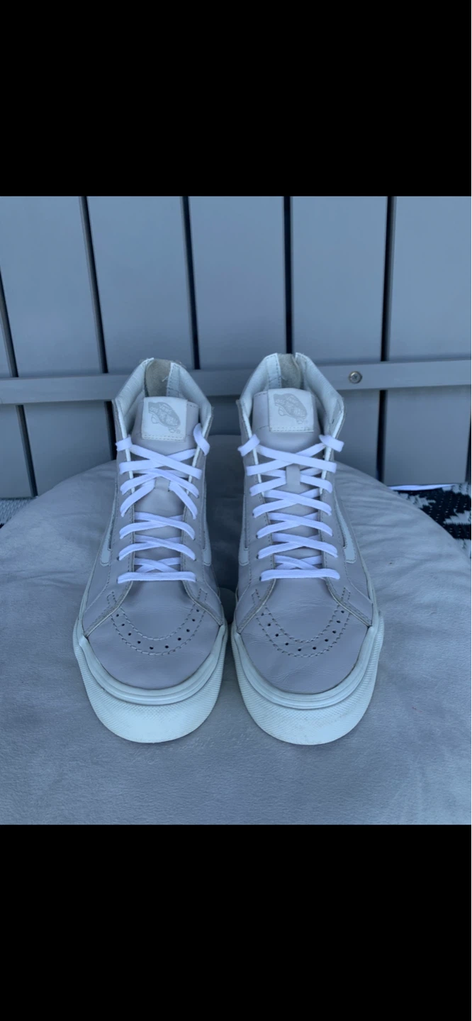 ⭐️ VANS SK8-HI - Leather Slim Zip - LIKE NEW Sneakers! - photo 2