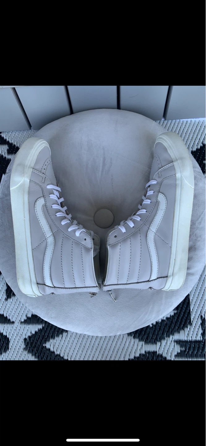 ⭐️ VANS SK8-HI - Leather Slim Zip - LIKE NEW Sneakers! - photo 5