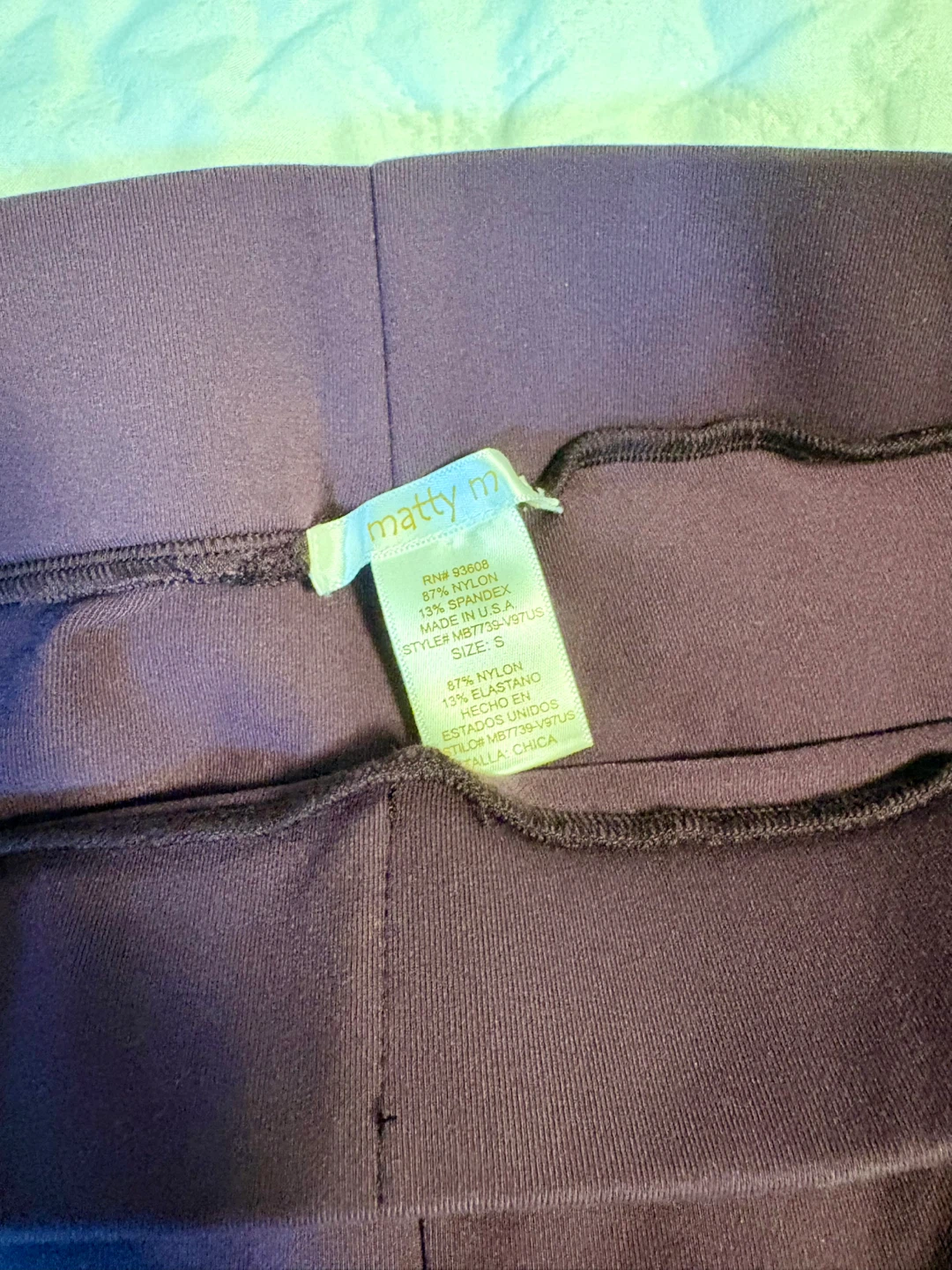 leggings burgundy size S - photo 2