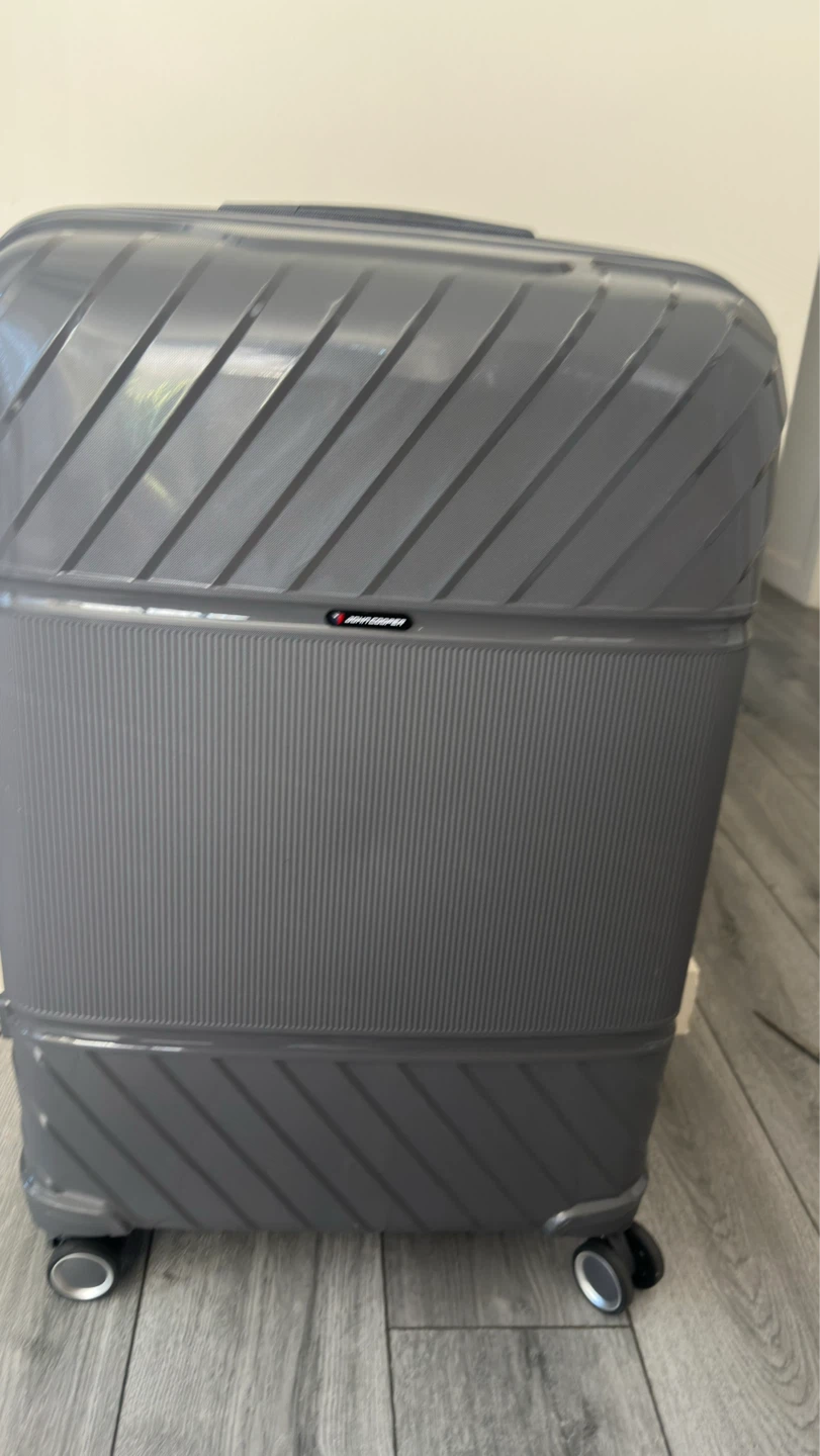 Grey Hardshell Luggage - TSA lock