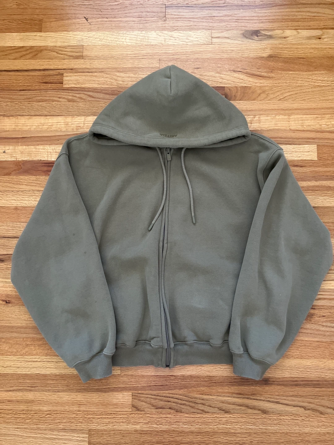 Aritzia Sun-dried Olive Green Mega Fit Zip up XS