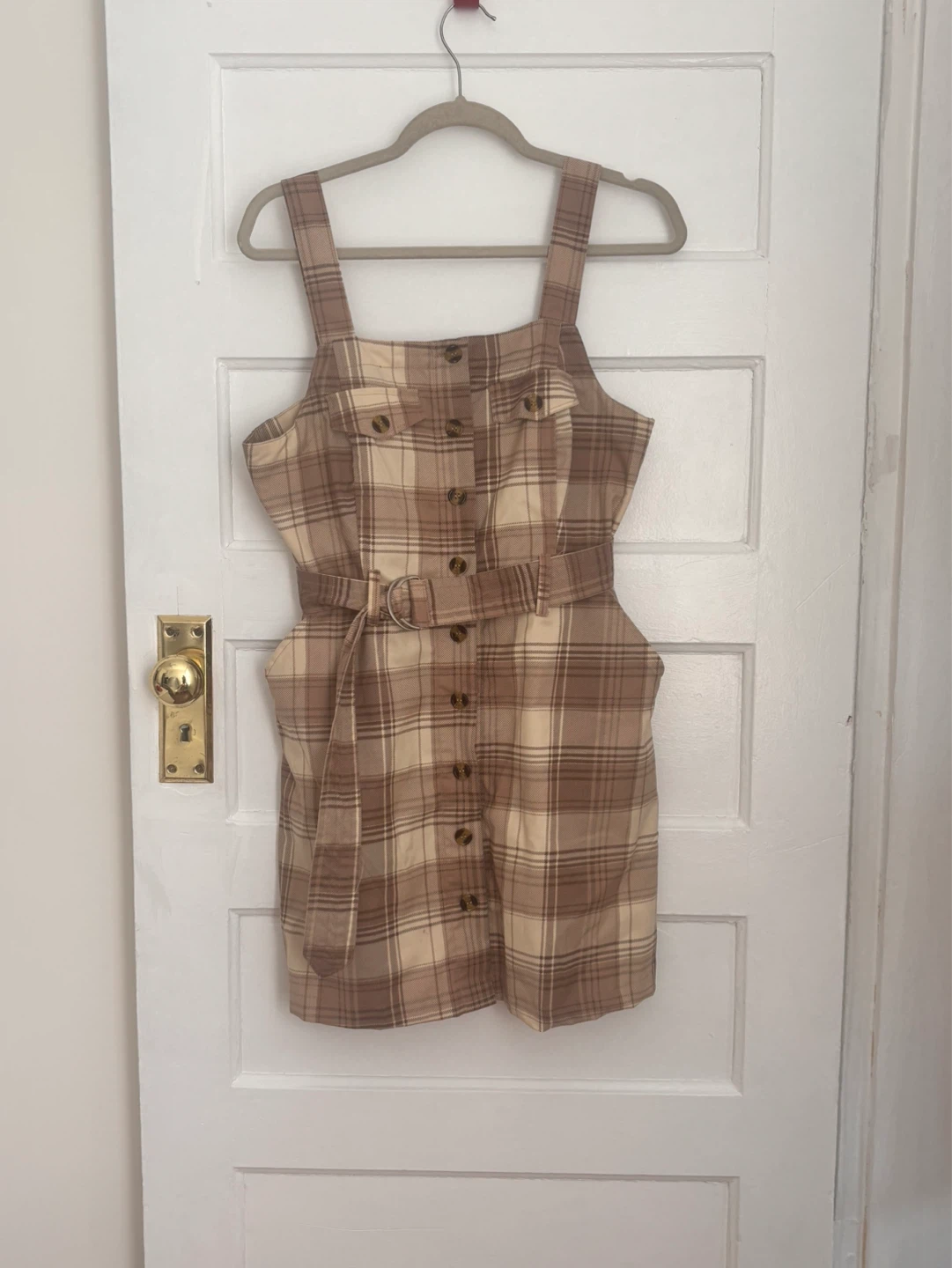 Ardene Plaid Pinafore Dress - photo 2