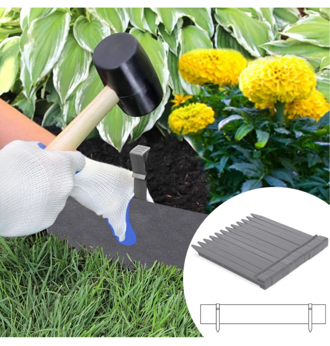 33 Ft Plastic Garden Edging new in the box - photo 5