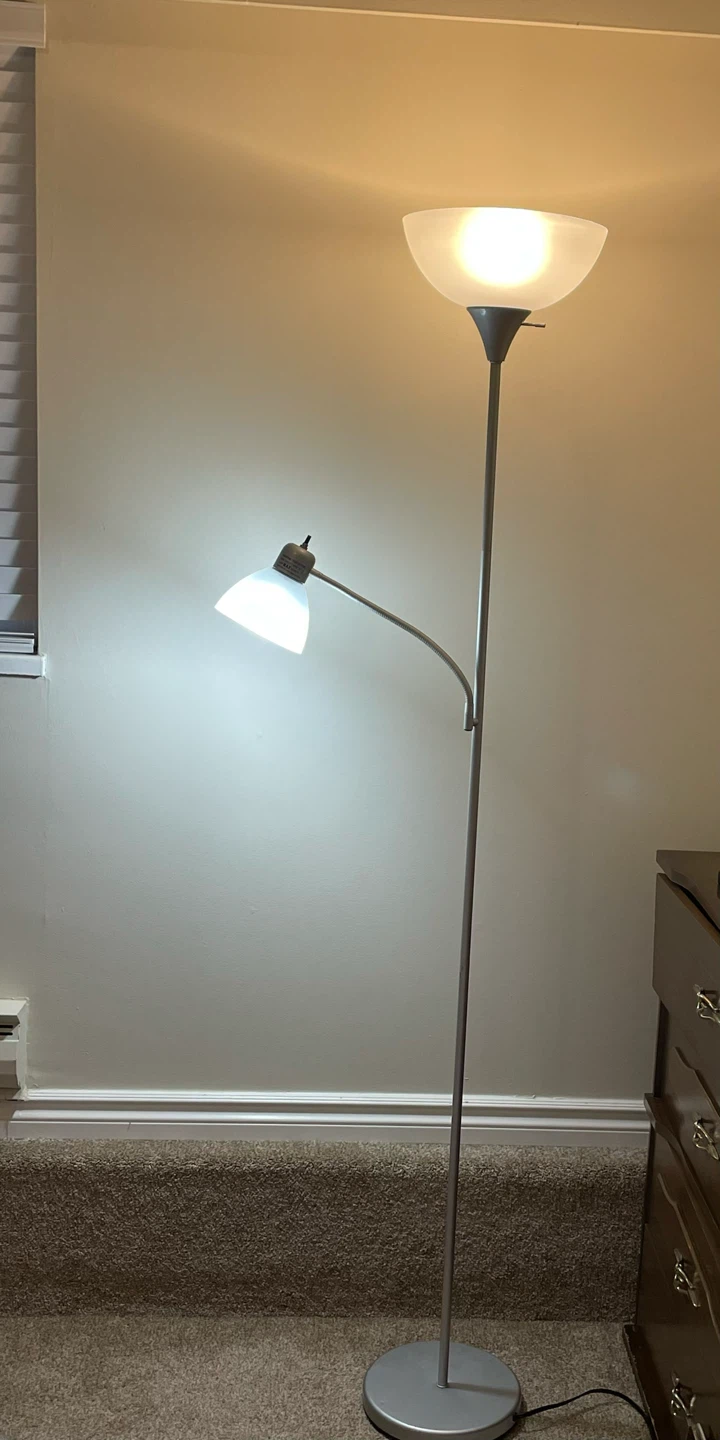 Adjustable Floor Lamp with Reading Light
