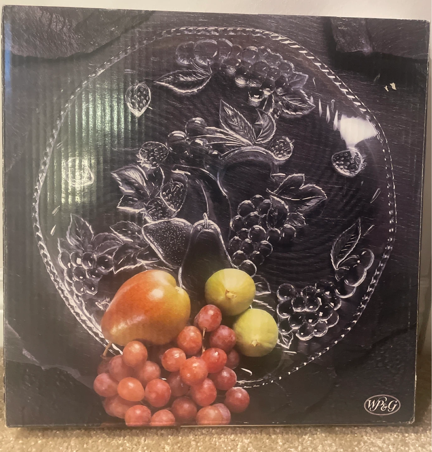 Made in Japan -Crystal Fruit Embossed Serving Platter - photo 2