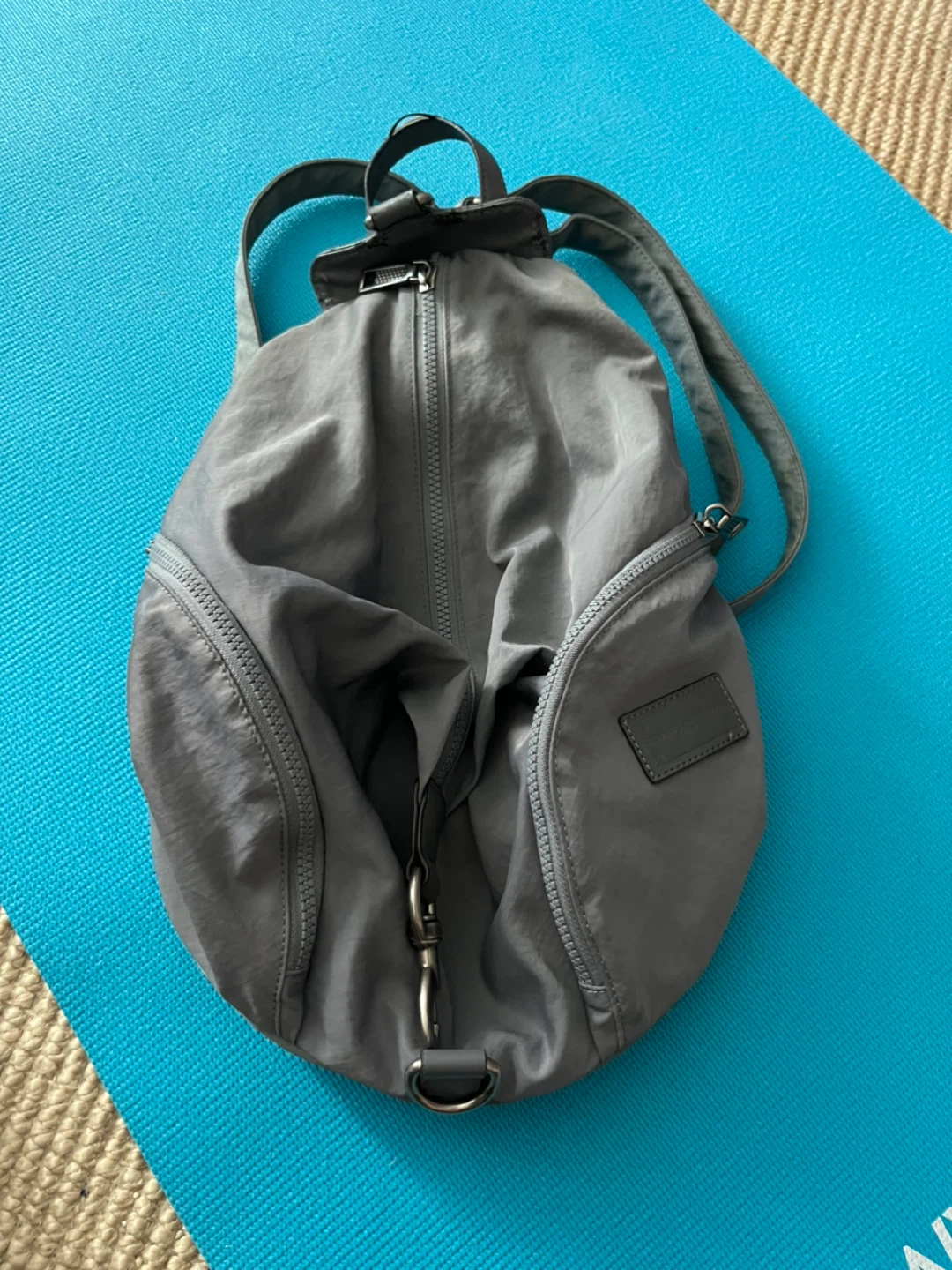 Grey Nylon Backpack Rebecca Minkoff