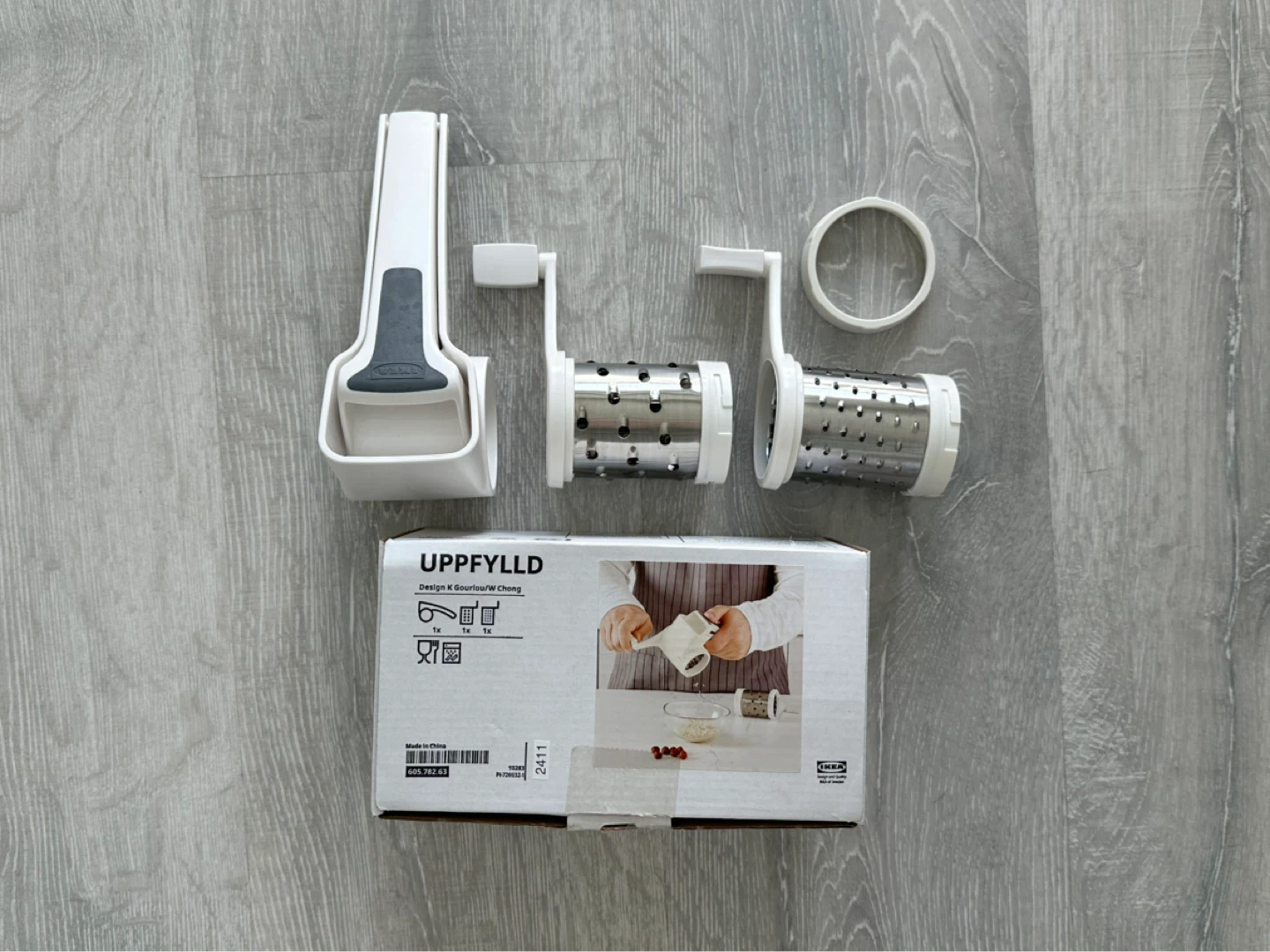 IKEA UPPFYLLD Rotary Grater with Box