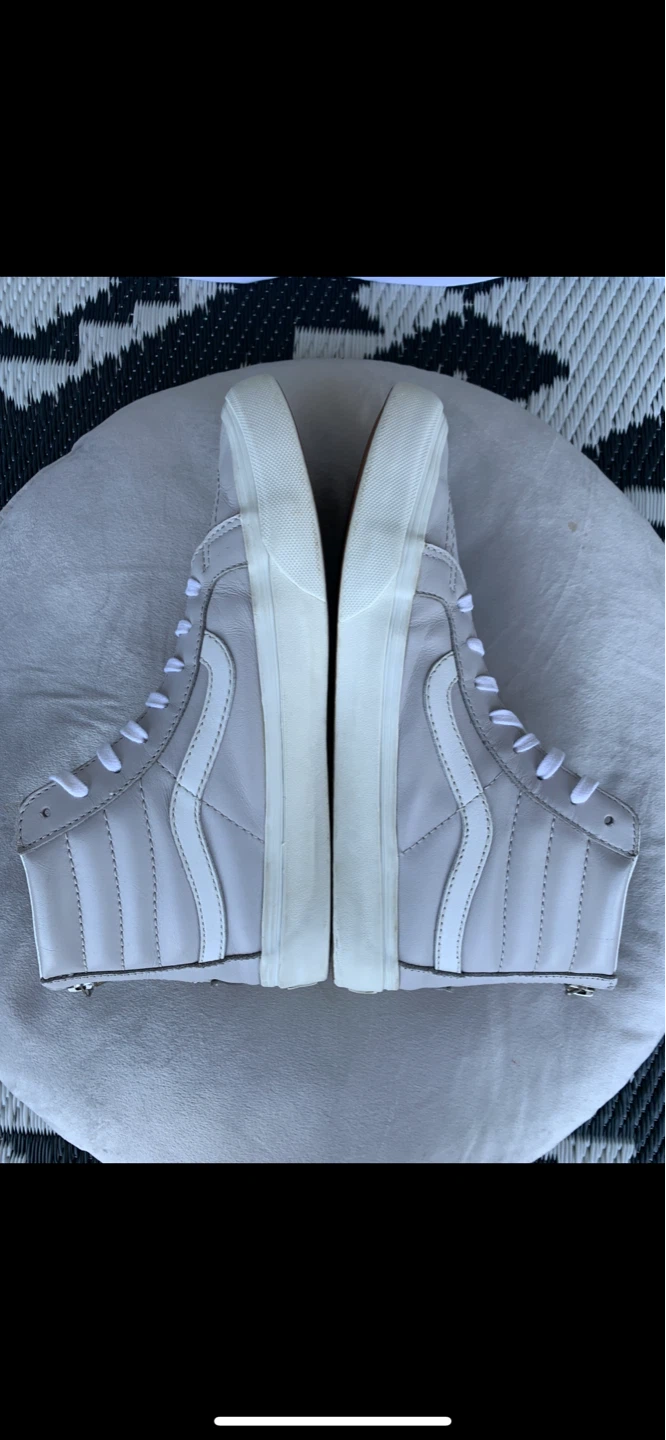 ⭐️ VANS SK8-HI - Leather Slim Zip - LIKE NEW Sneakers! - photo 4