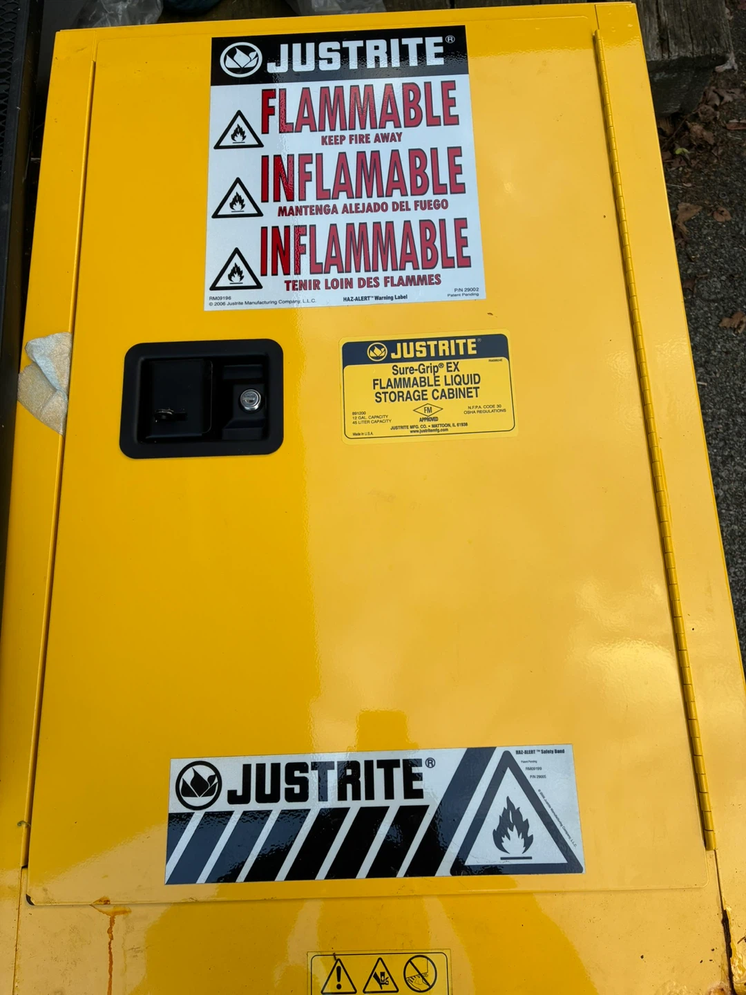 Justrite Sure-Grip EX Flammable Liquid Storage Cabinet