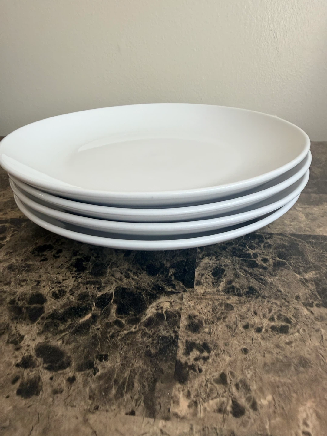 White Ceramic Dinner Plates and Bowls Set - photo 2