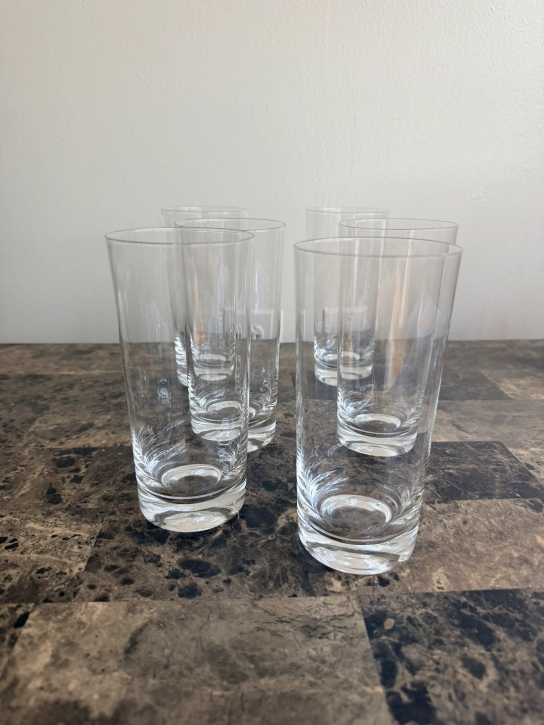 Faircraft Tall Drinking Glasses Set of 6