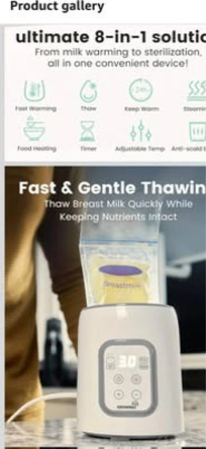 GROWNSY 8-in-1 Fast Baby Bottle Warmer - photo 5