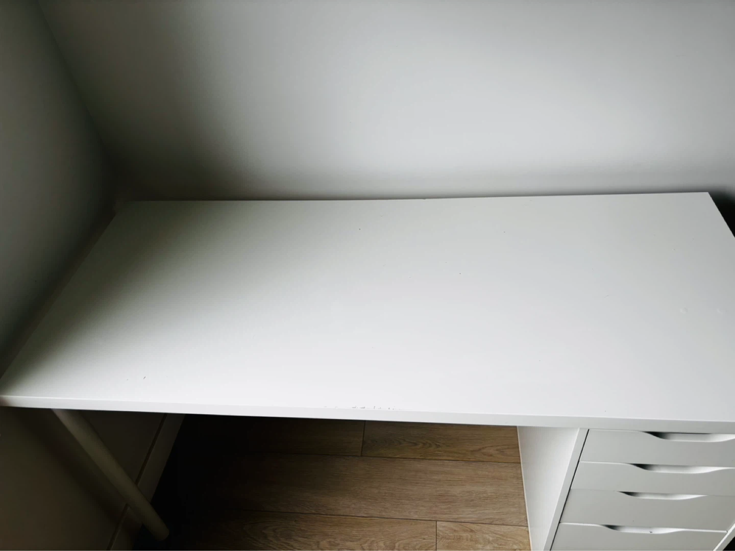 White IKEA ALEX Desk - photo 2