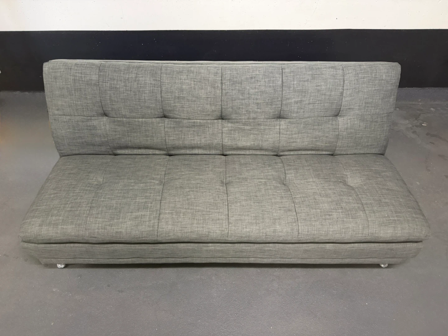 Grey Tufted Sofa Bed