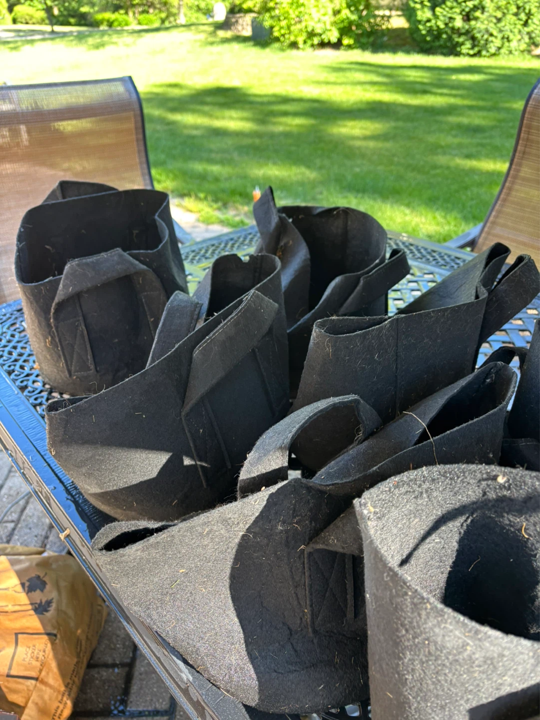 Black Fabric Grow Bags-Gardzen 10 pack - photo 5