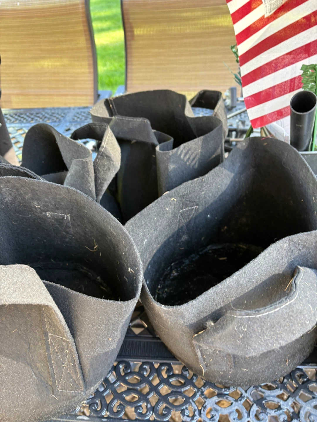 Black Fabric Grow Bags-Gardzen 10 pack - photo 3