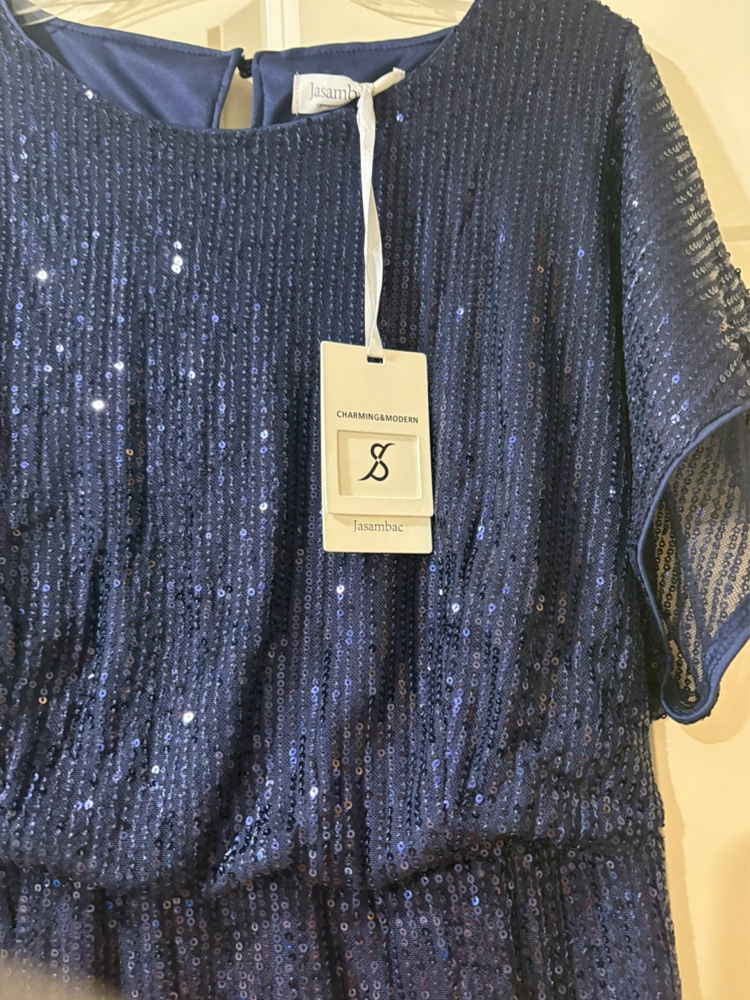 Navy Blue Sequin Dress - photo 3