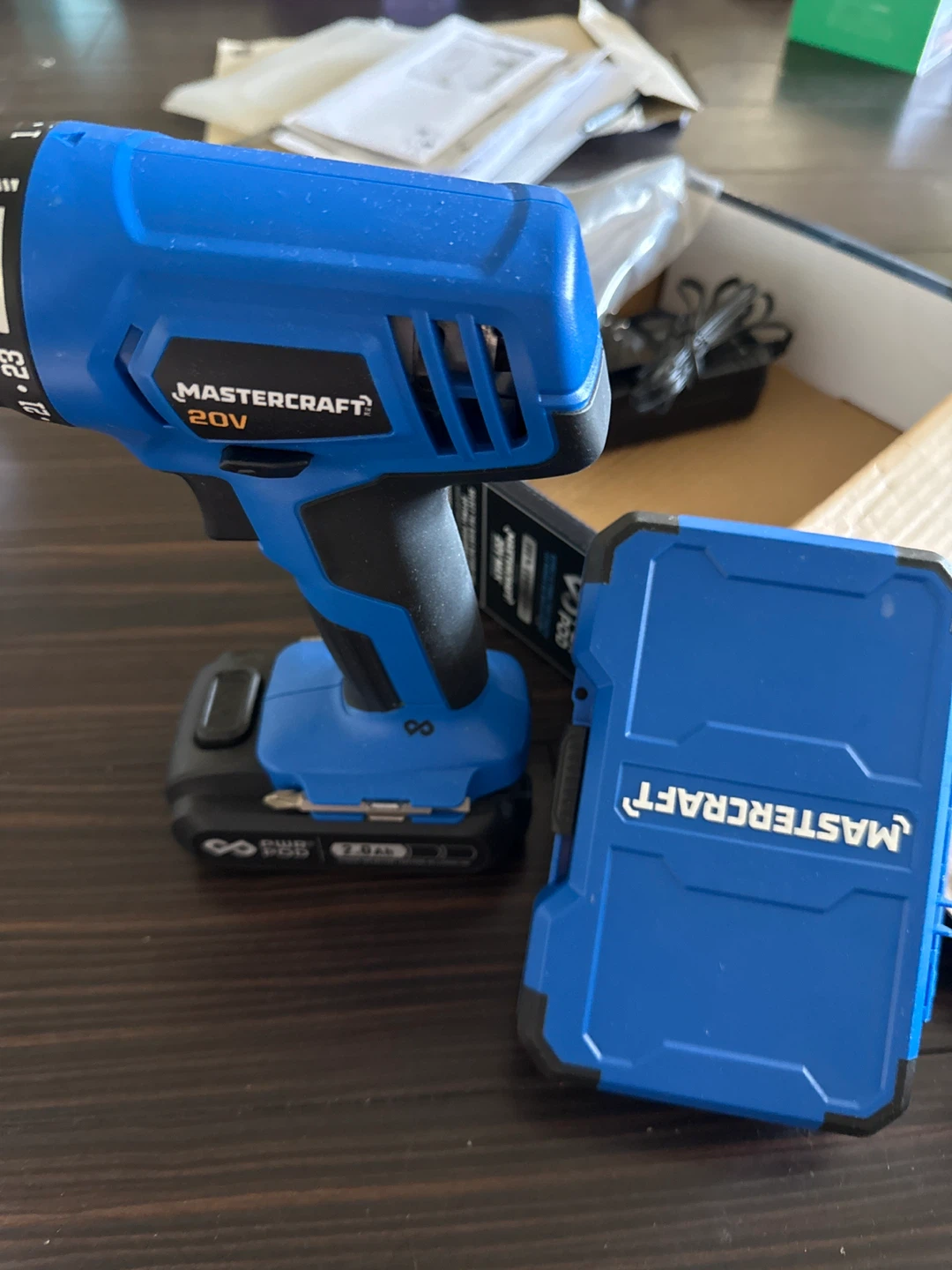Mastercraft 20V MAX Cordless Drill with Battery