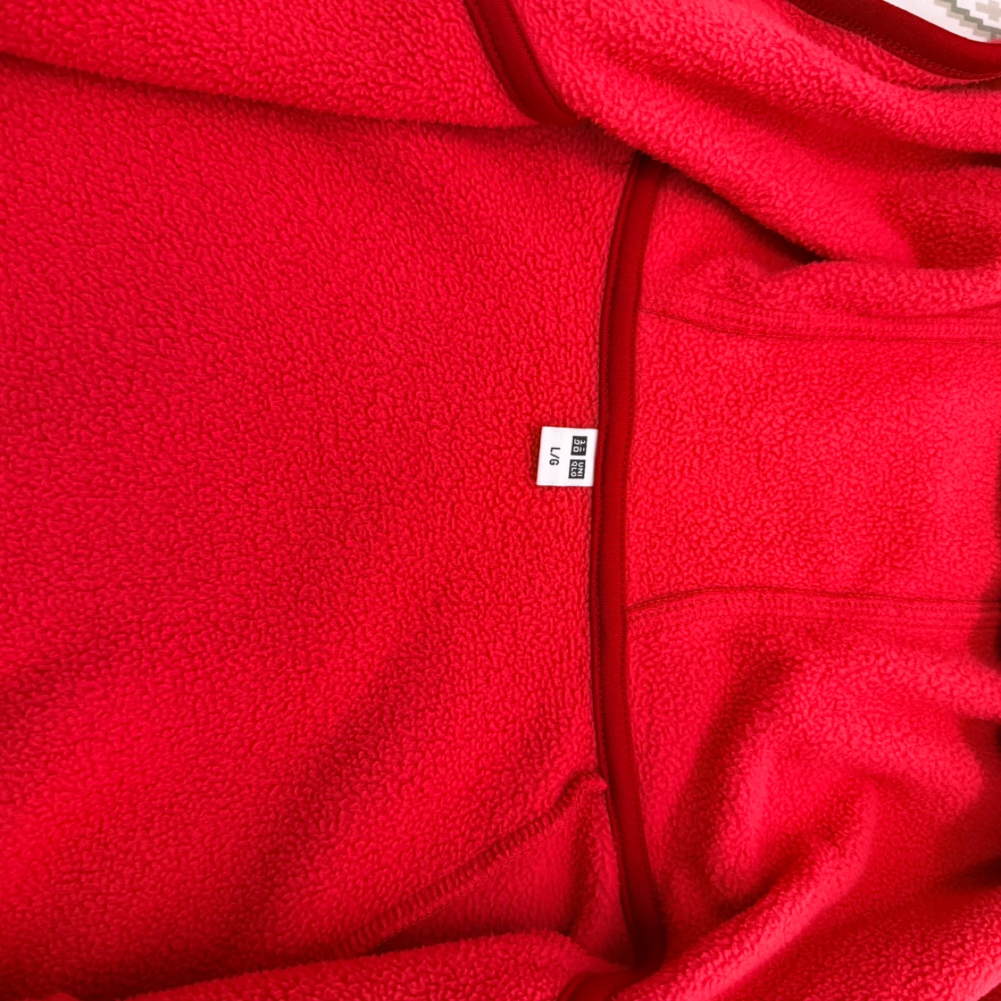 UNIQLO Red Fleece Zip-Up Hoodie Jacket - For Female - photo 2