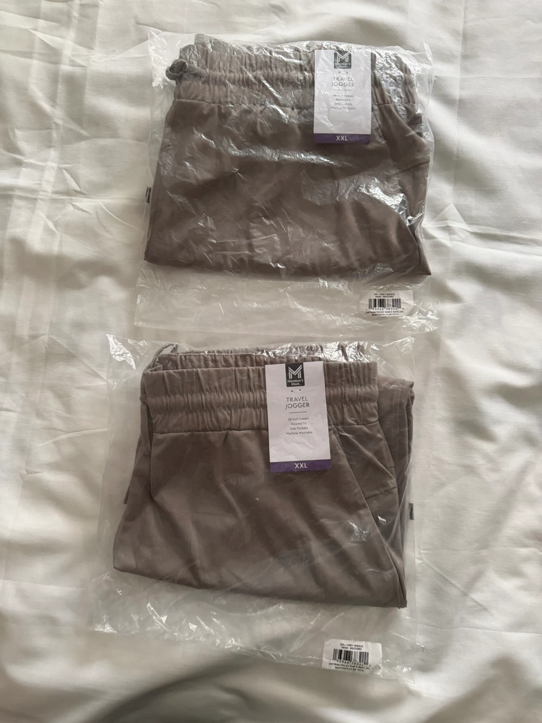 Travel Joggers -grey bisque- Size XXL (2 Pairs) - photo 2