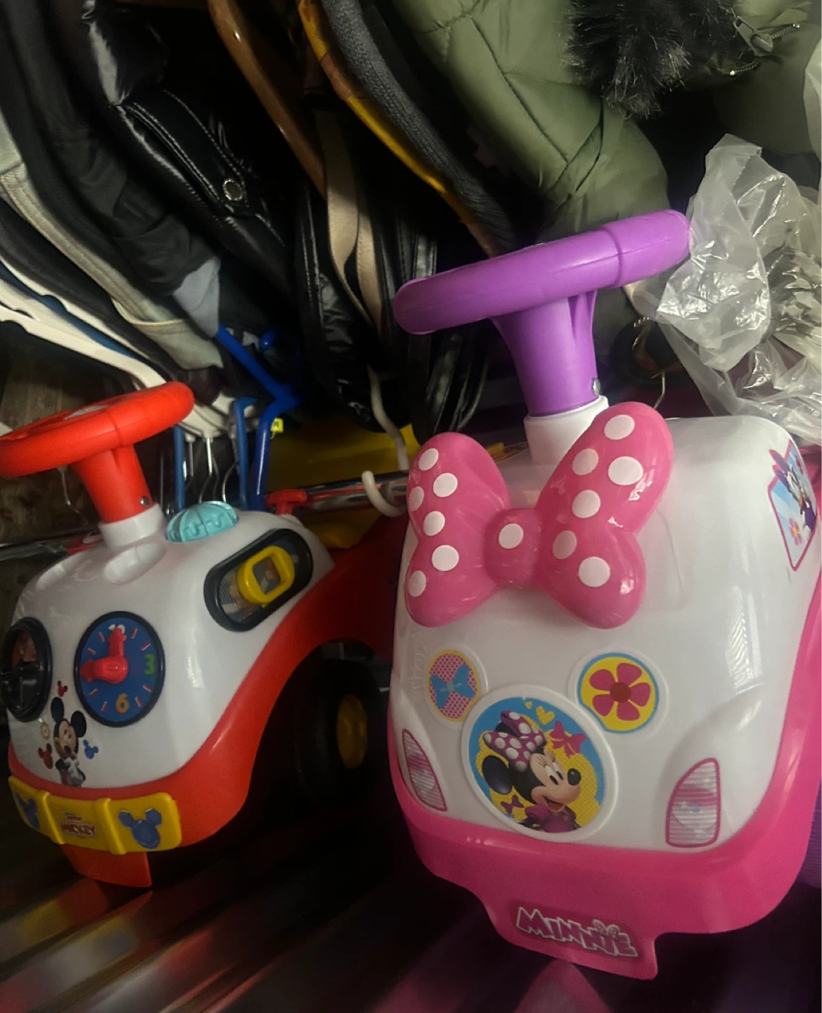 Minnie Mouse & Mickey Mouse Ride-On Toys (2 pcs)
