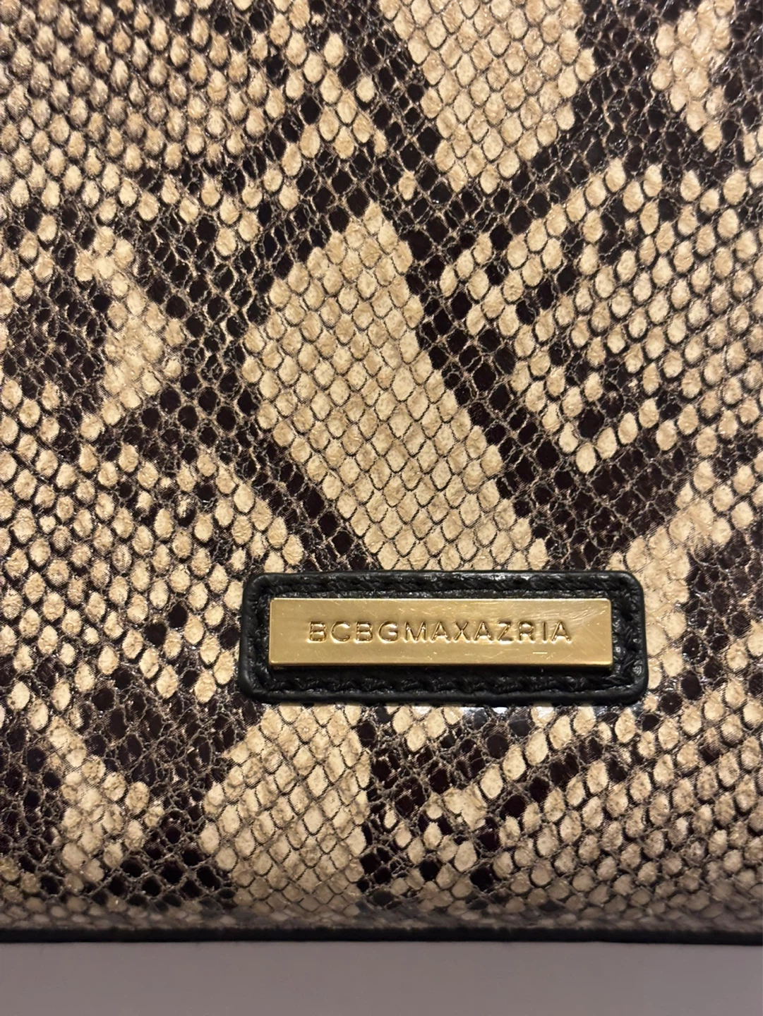 BCBGMAXAZRIA Snakeskin Satchel Handbag - photo 4