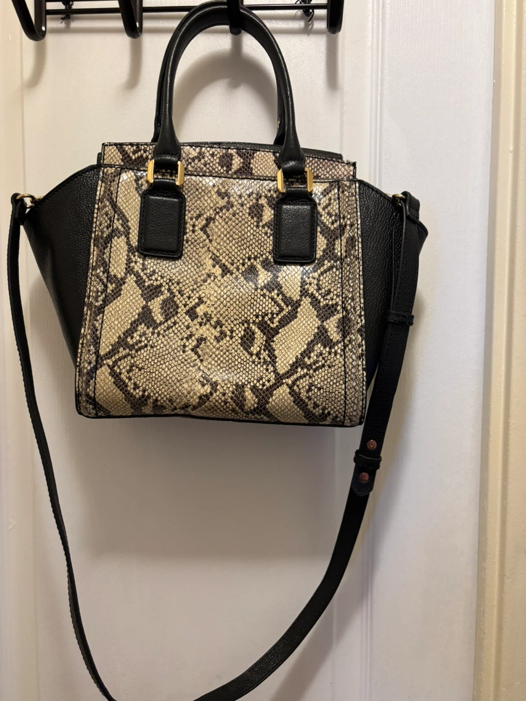 BCBGMAXAZRIA Snakeskin Satchel Handbag - photo 3