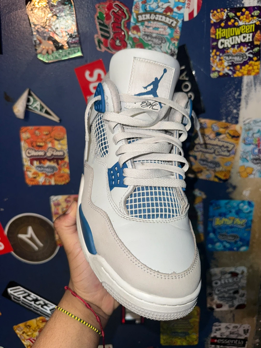 Jordan 4 Military Blue Size 10.5 Og All - photo 5