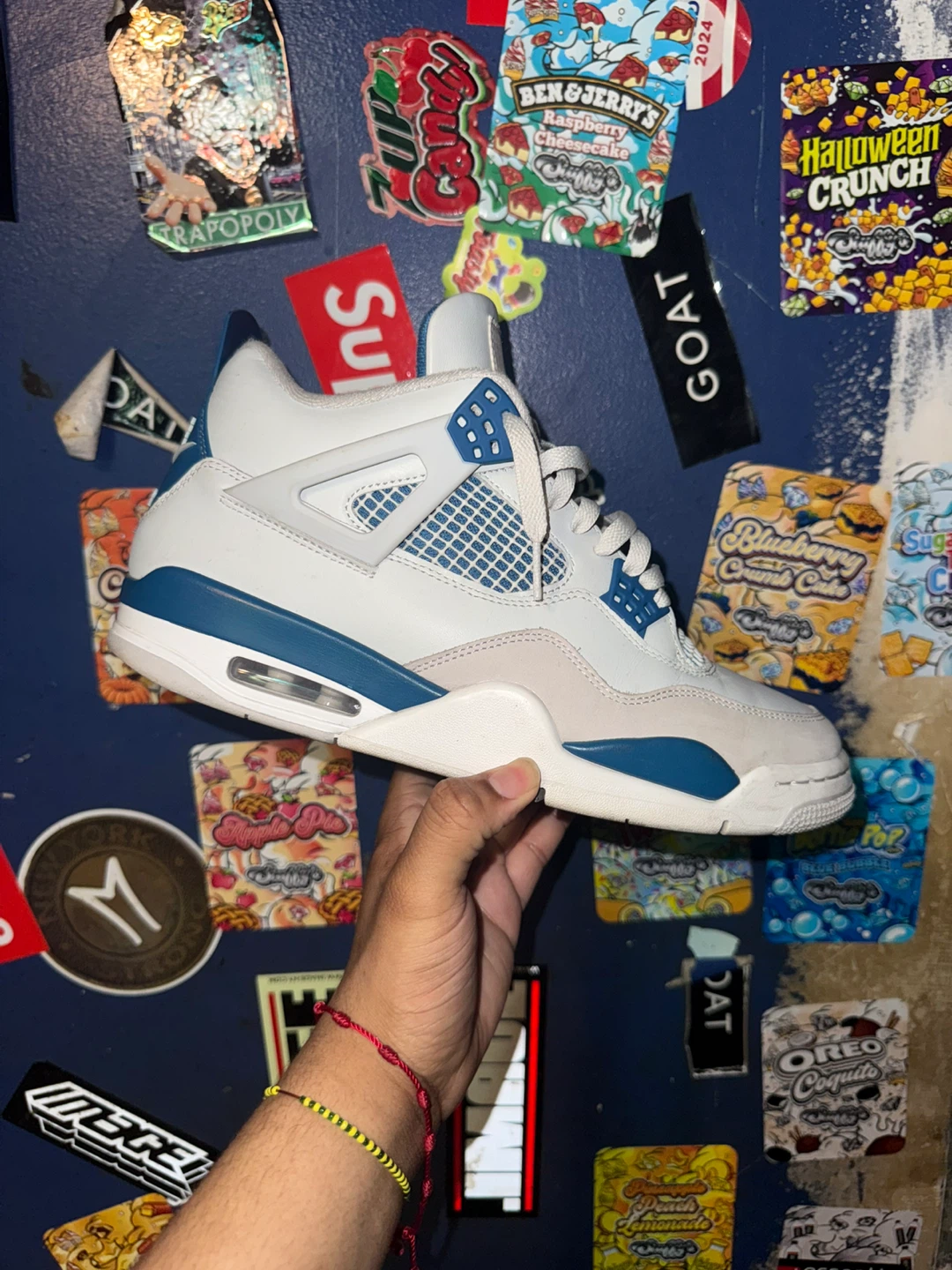 Jordan 4 Military Blue Size 10.5 Og All - photo 4