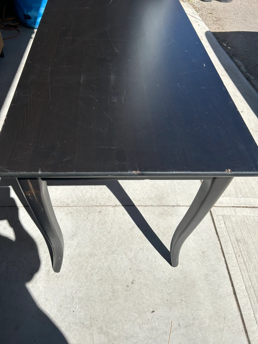 Black Wooden Writing Desk with Drawer - photo 3