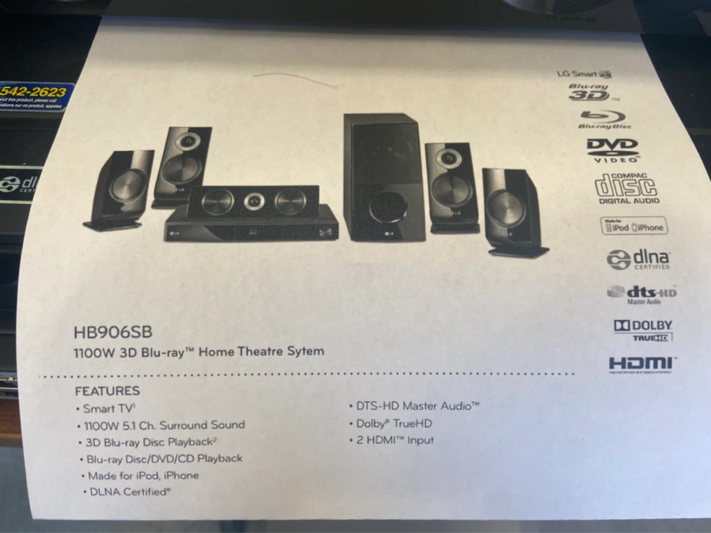 LG HB906SB 1100W  Home Theatre System - photo 2