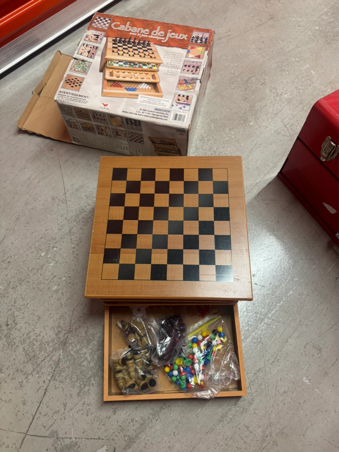 Multi-Game Wood Set - Chess, Checkers, Backgammon