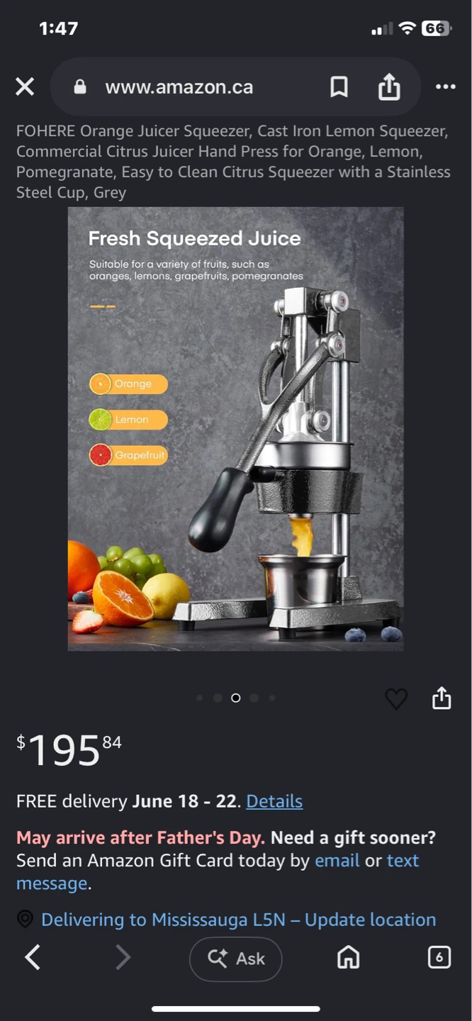 FOHERE Manual Juicer Squeezer - photo 2
