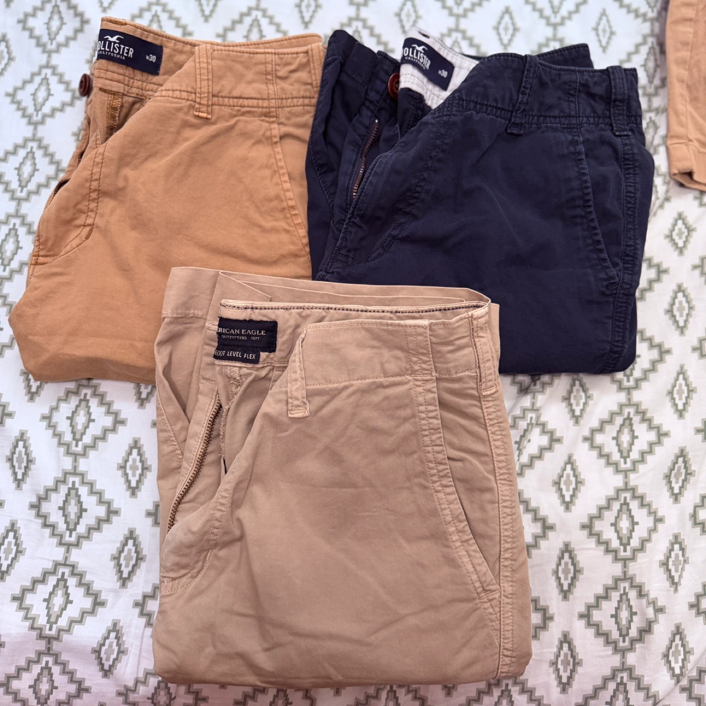 Bundle of 3: AE & Hollister Cali Longboard Shorts