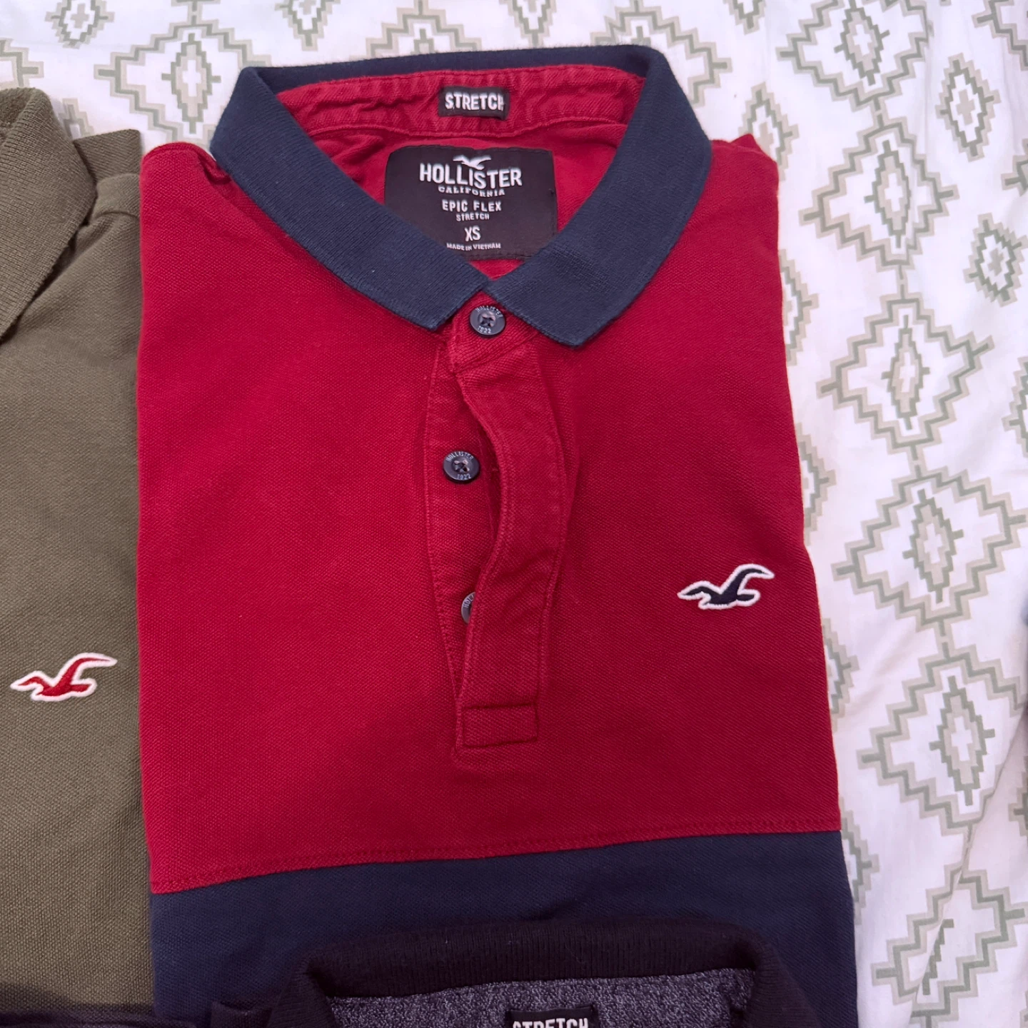 Bundle of 6: Hollister Epic Flex Polo Shirts (Multiple Colours) - photo 4
