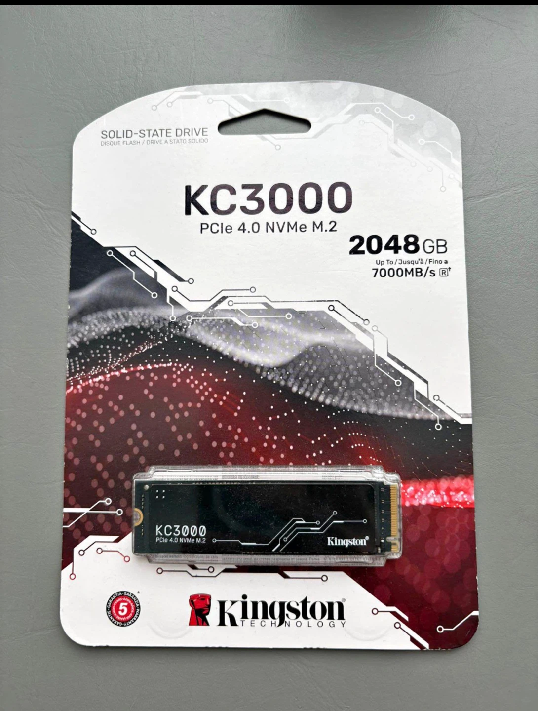 Kingston KC3000 PCIe 4.0 NVMe M.2 SSD - 2048GB