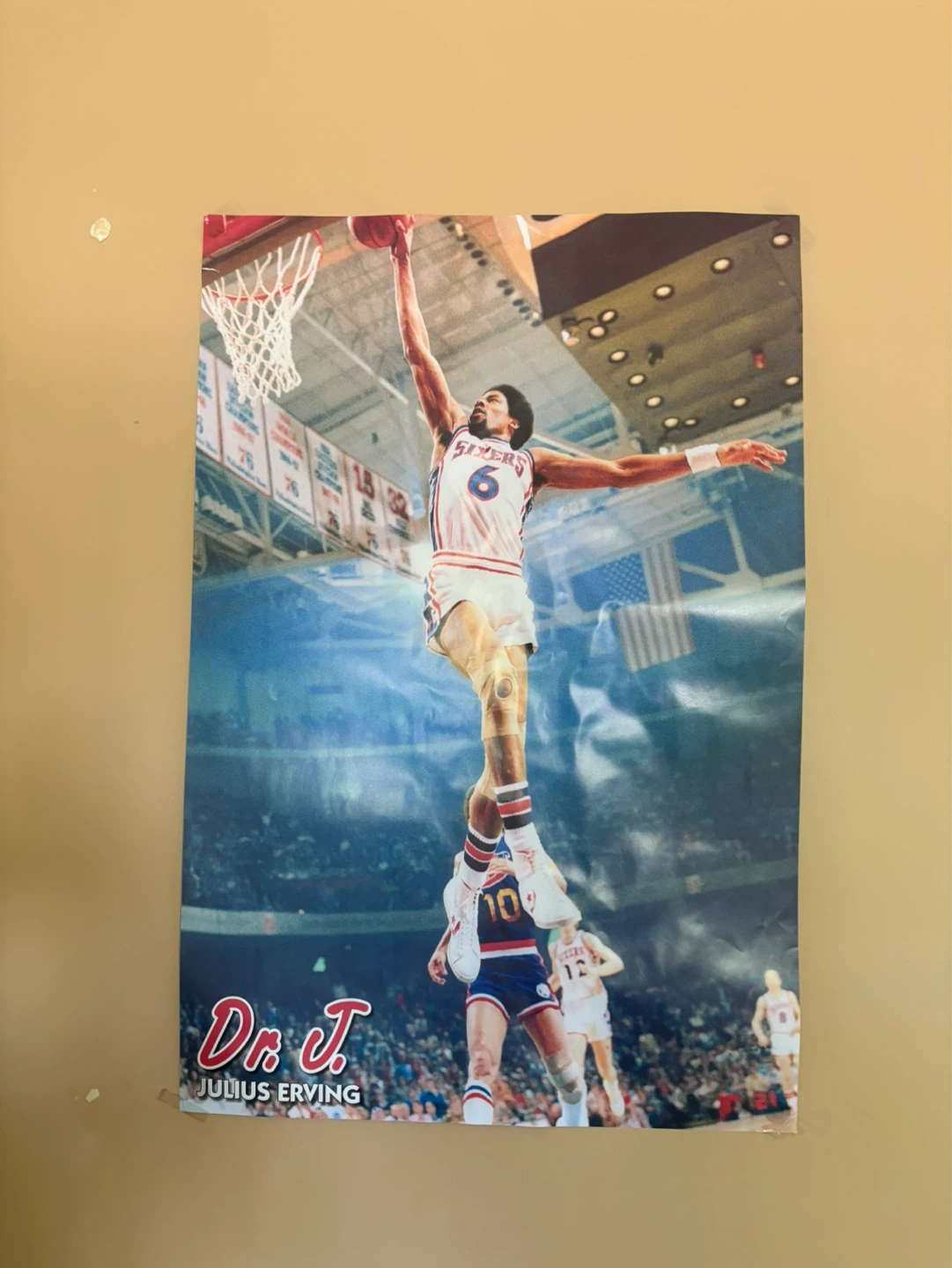 Dr. J Julius Erving Basketball Poster