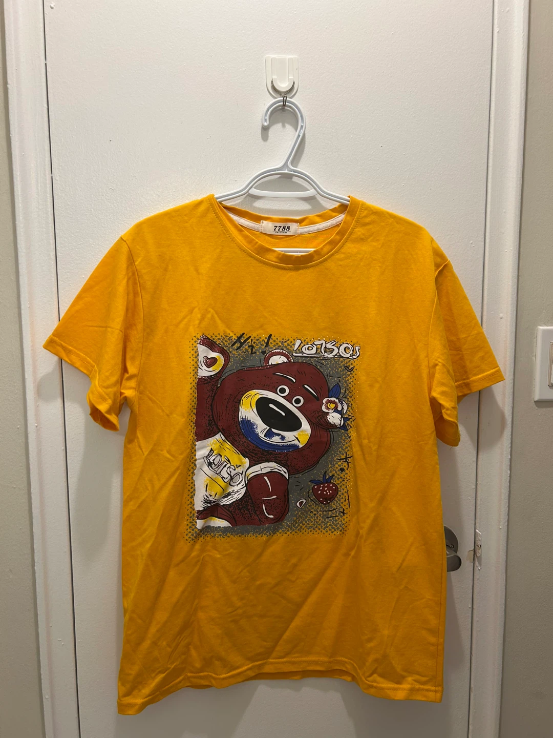 Yellow T-Shirt with Lotso Bear Graphic