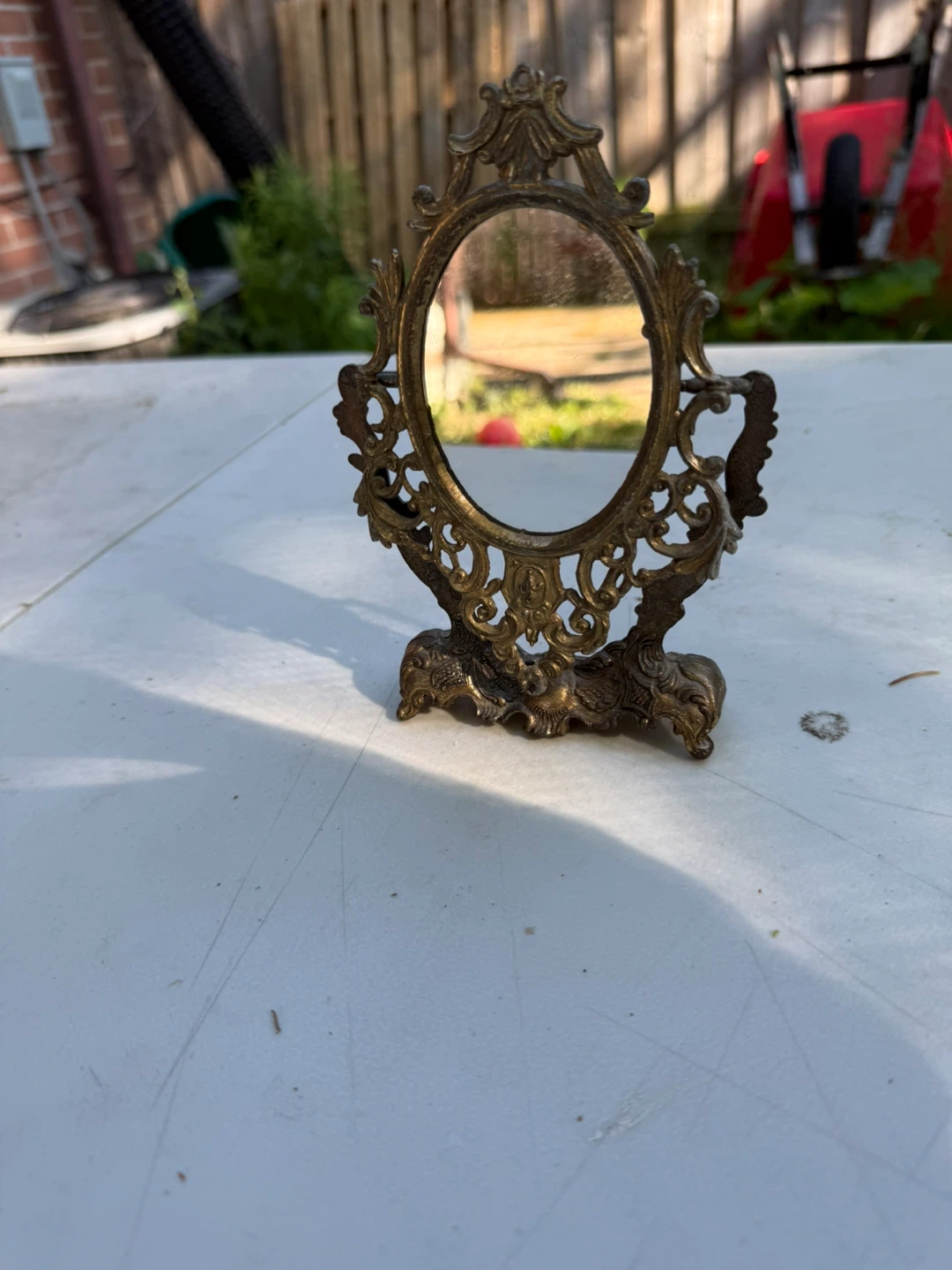 Ornate Tabletop Mirror