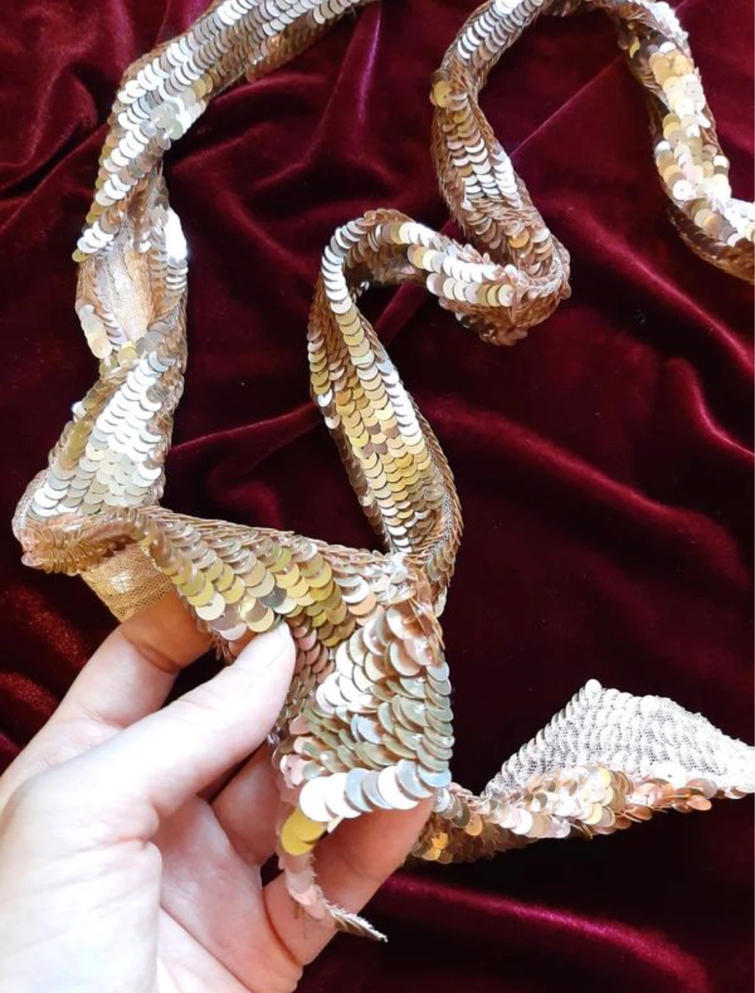 Gold Sequin Scarf - photo 2