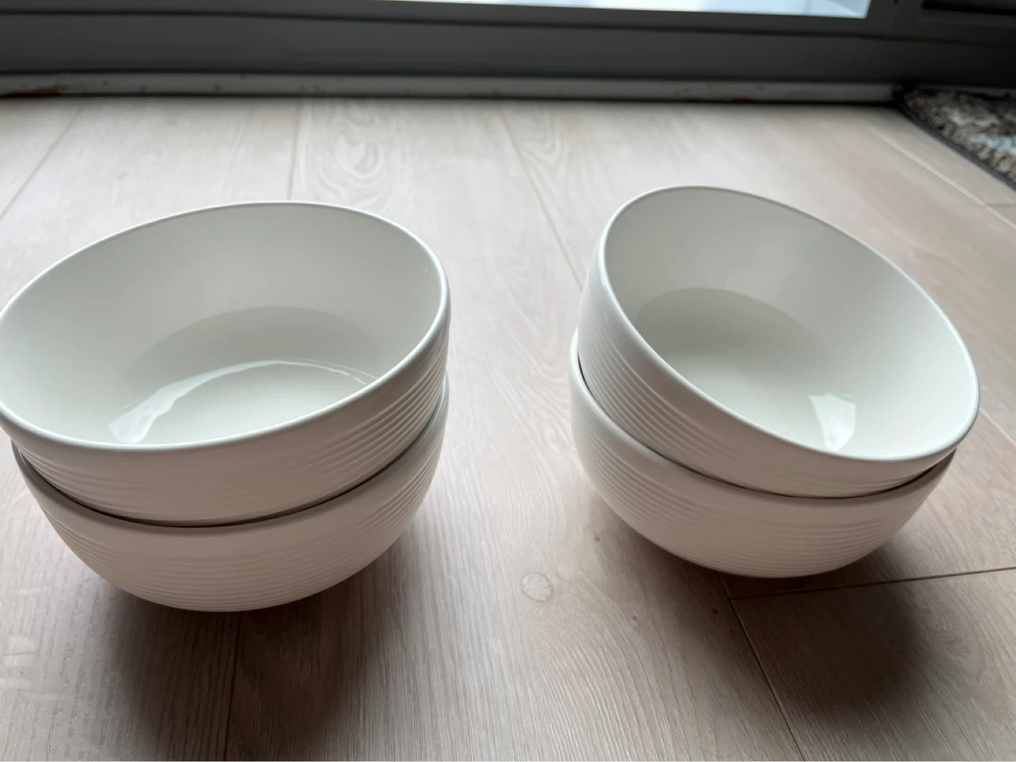 Four White Ceramic Bowls - photo 2