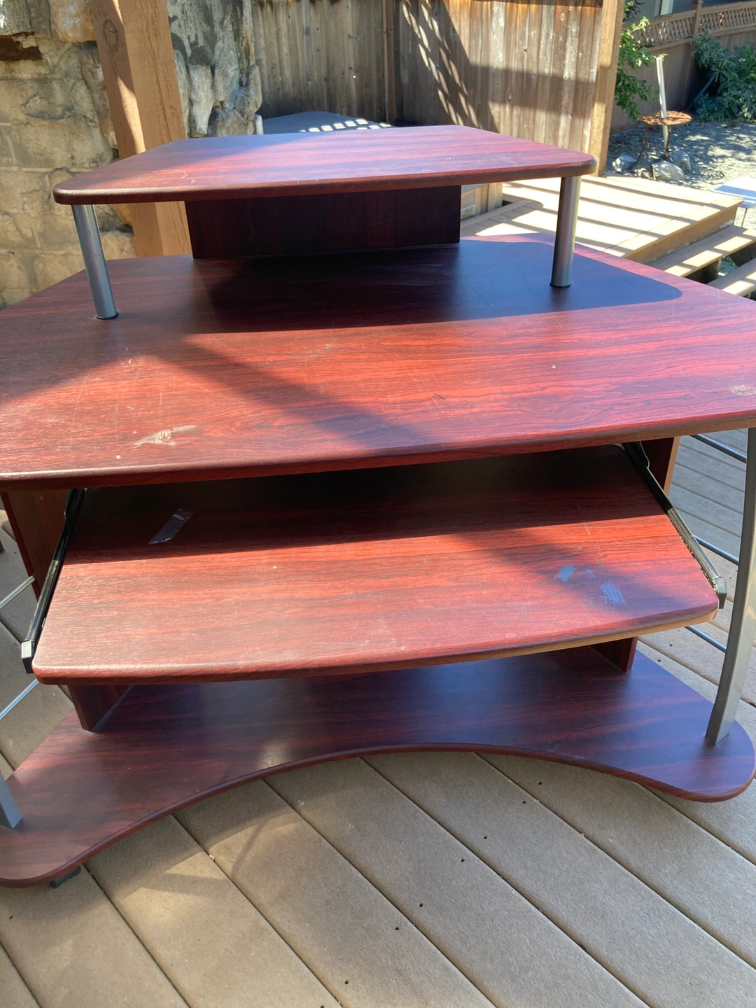 Computer Desk with Shelving/ corner desk