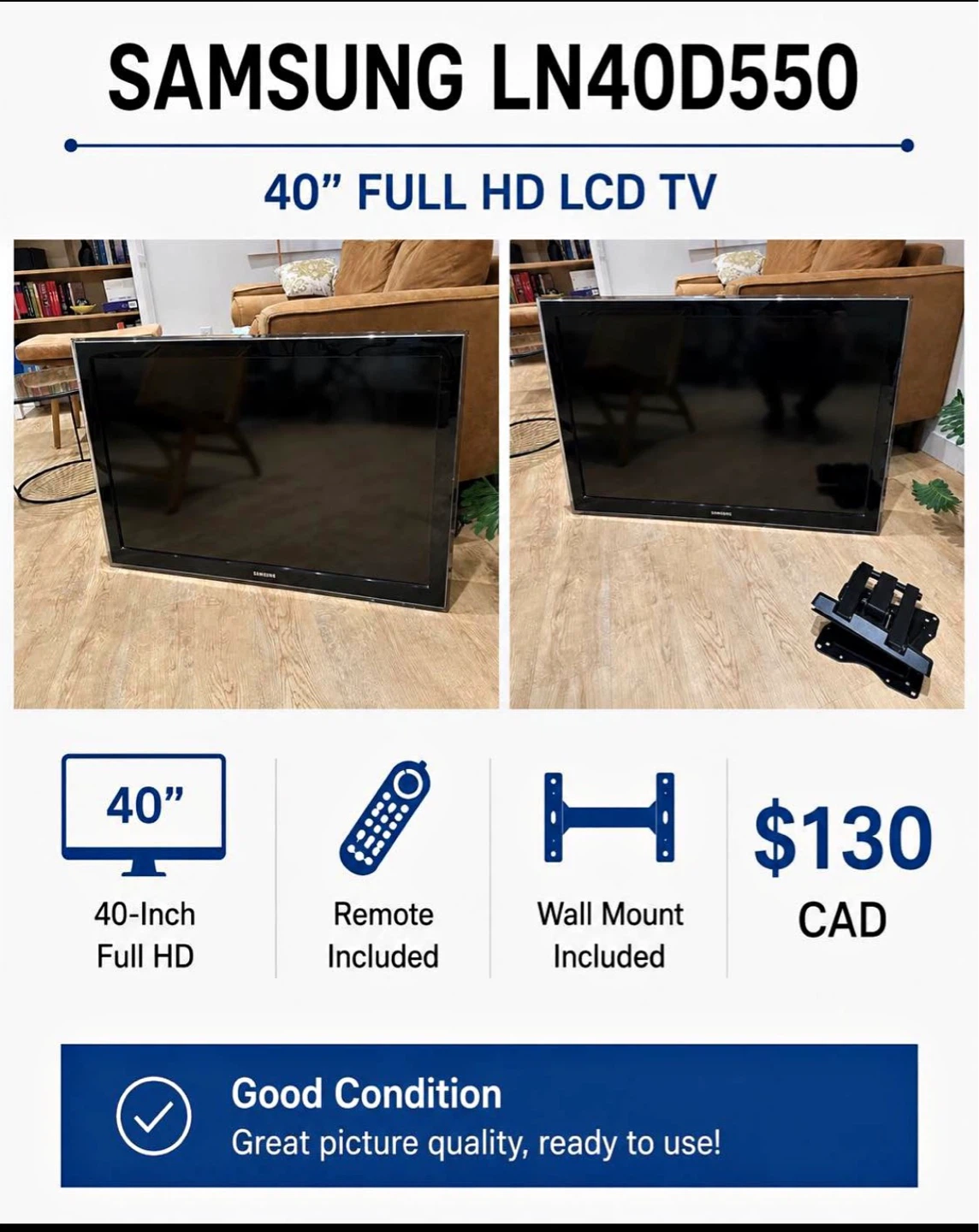 Samsung LN40D550 40-Inch Full HD LCD TV